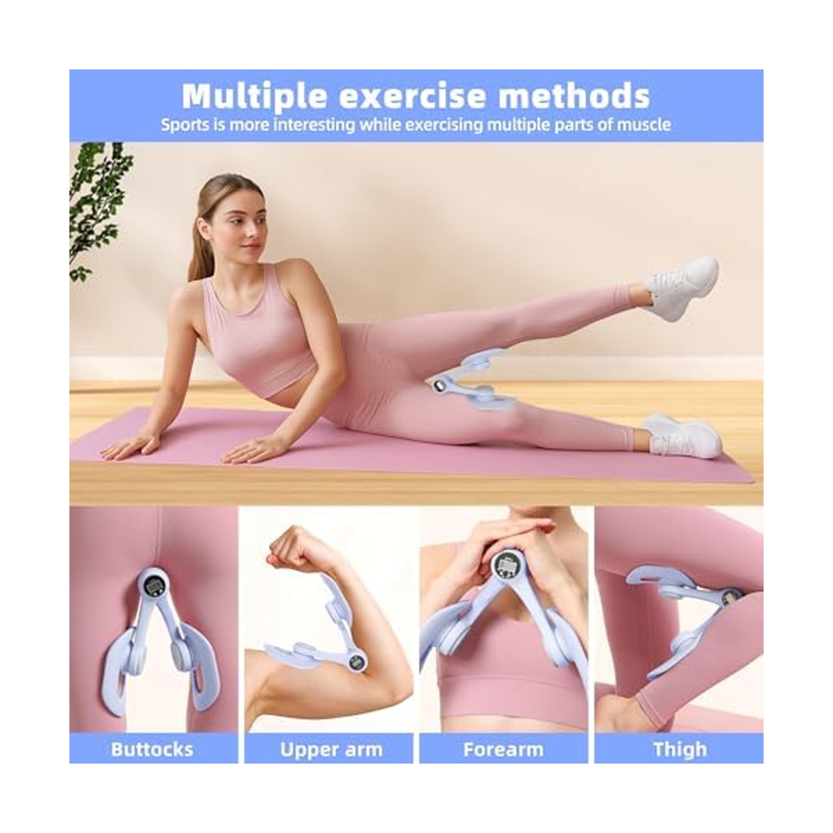 Exercise positions collage